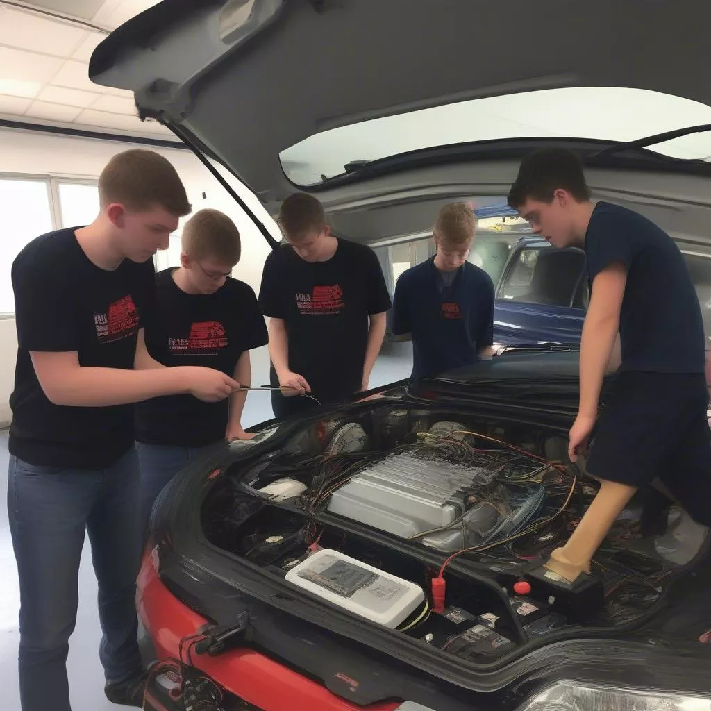 자동차 전기 수리 실습