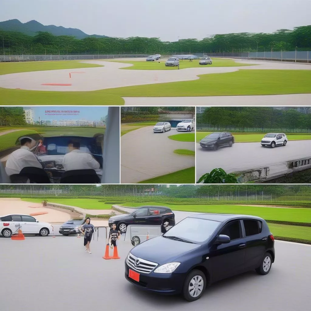 Students practicing driving at XE TẢI HÀ NỘI