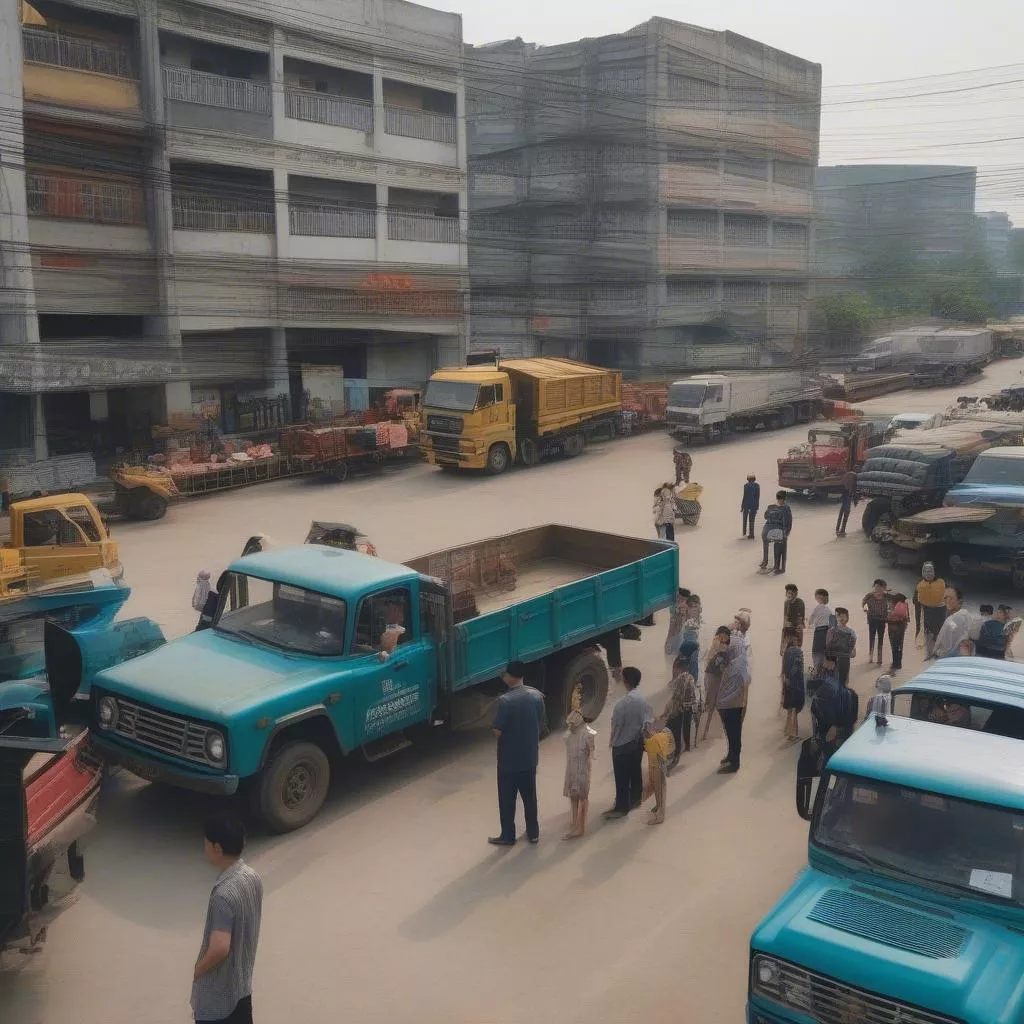 Used truck buying and selling group in Hai Phong