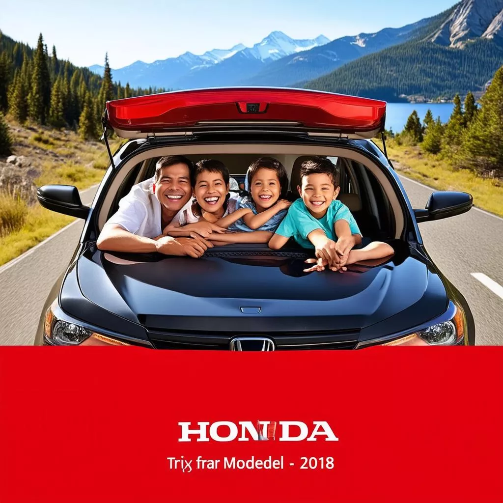 gia đình đi du lịch bằng xe honda 2018