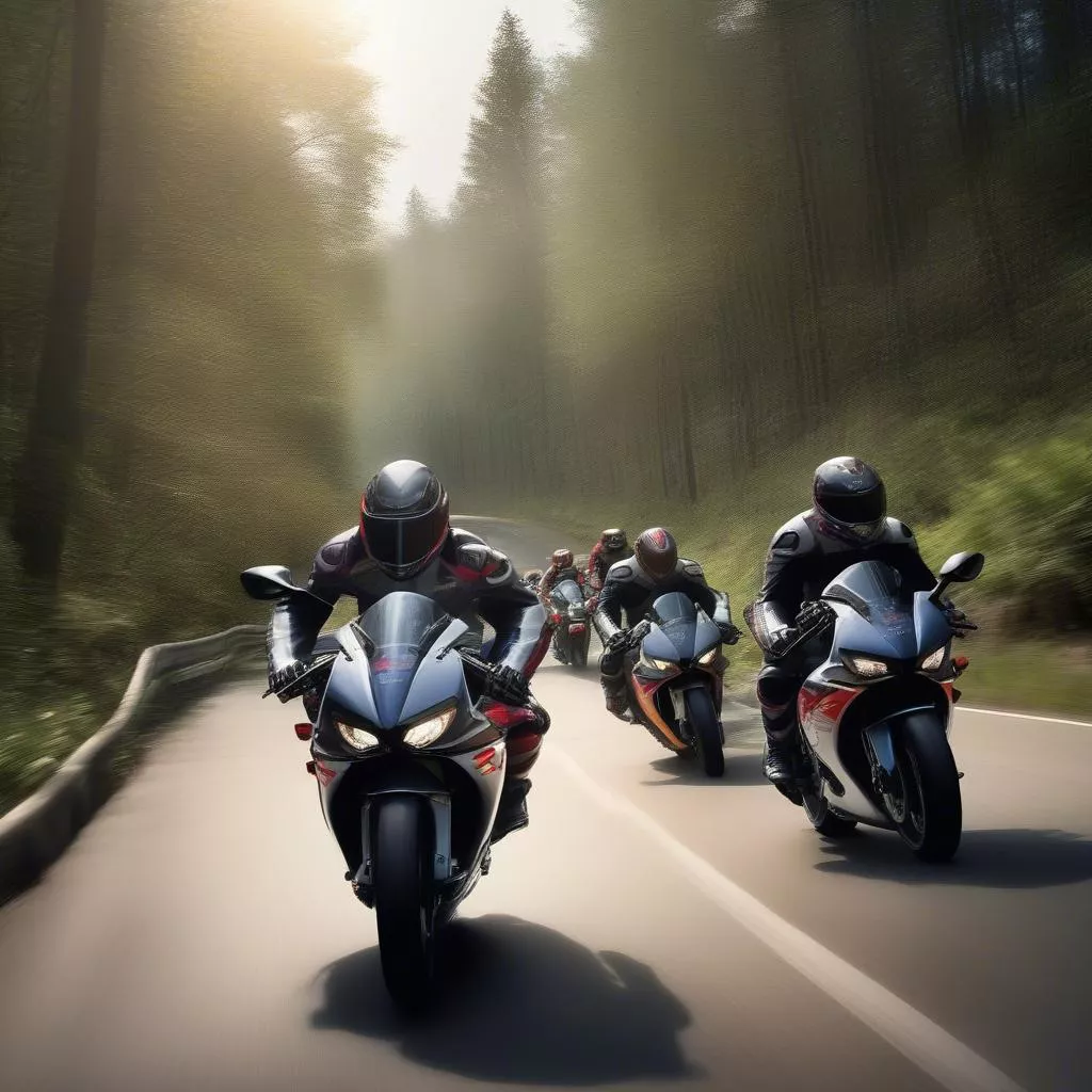 Honda CBR1000RR Fireblade Group Riding