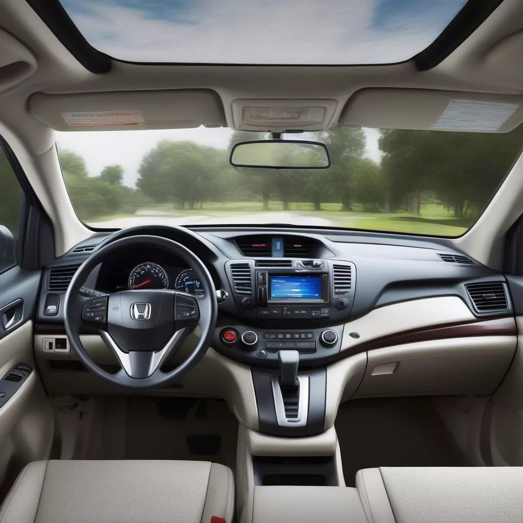 Nội thất Honda CRV 2013