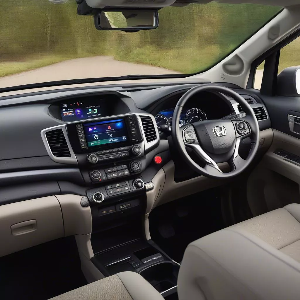 Nội thất xe Honda Pilot 2019