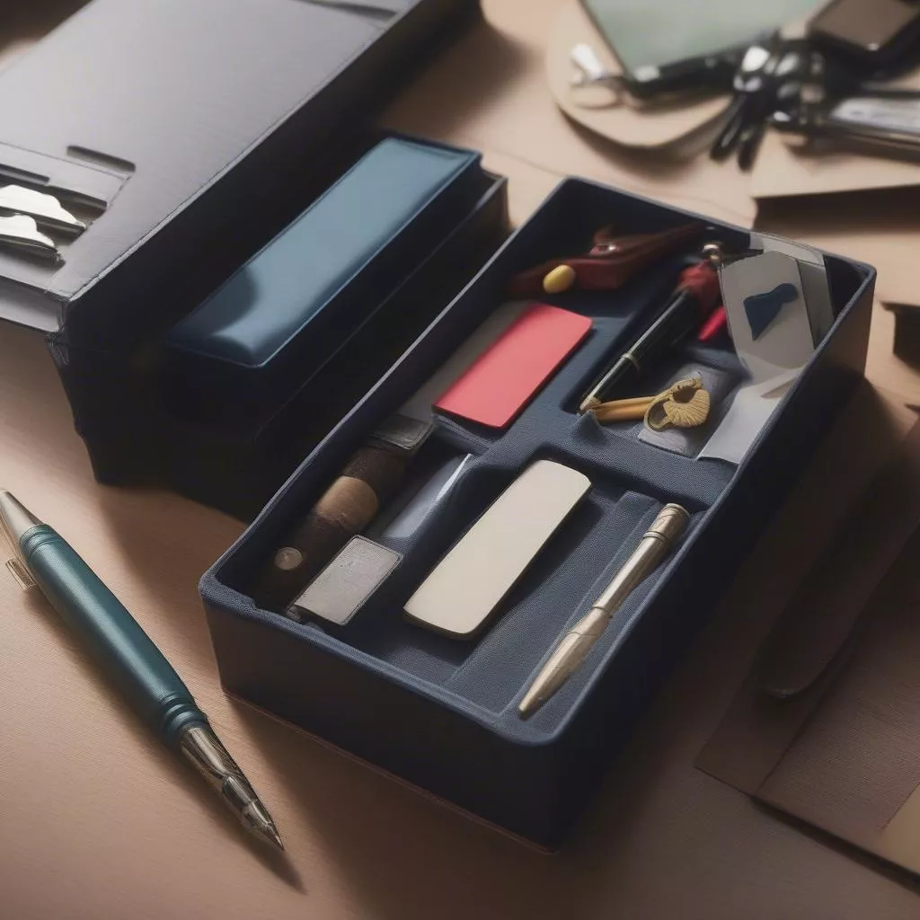 A multi-functional car pen organizer