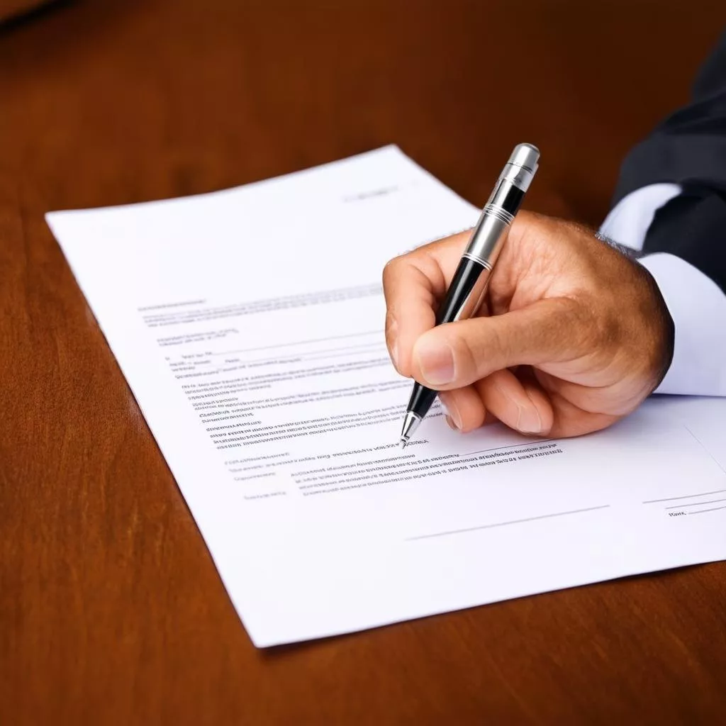 Insurance contract document