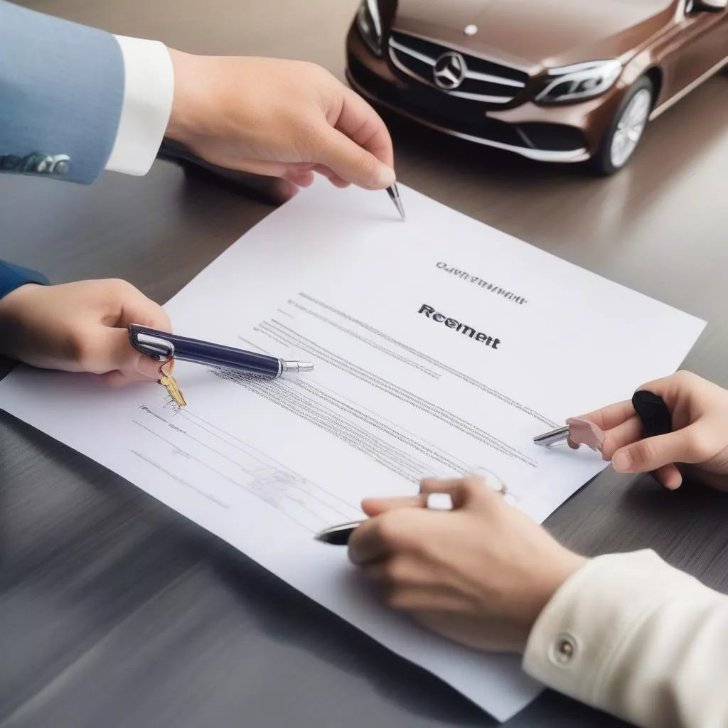 자동차 대여 계약서 샘플