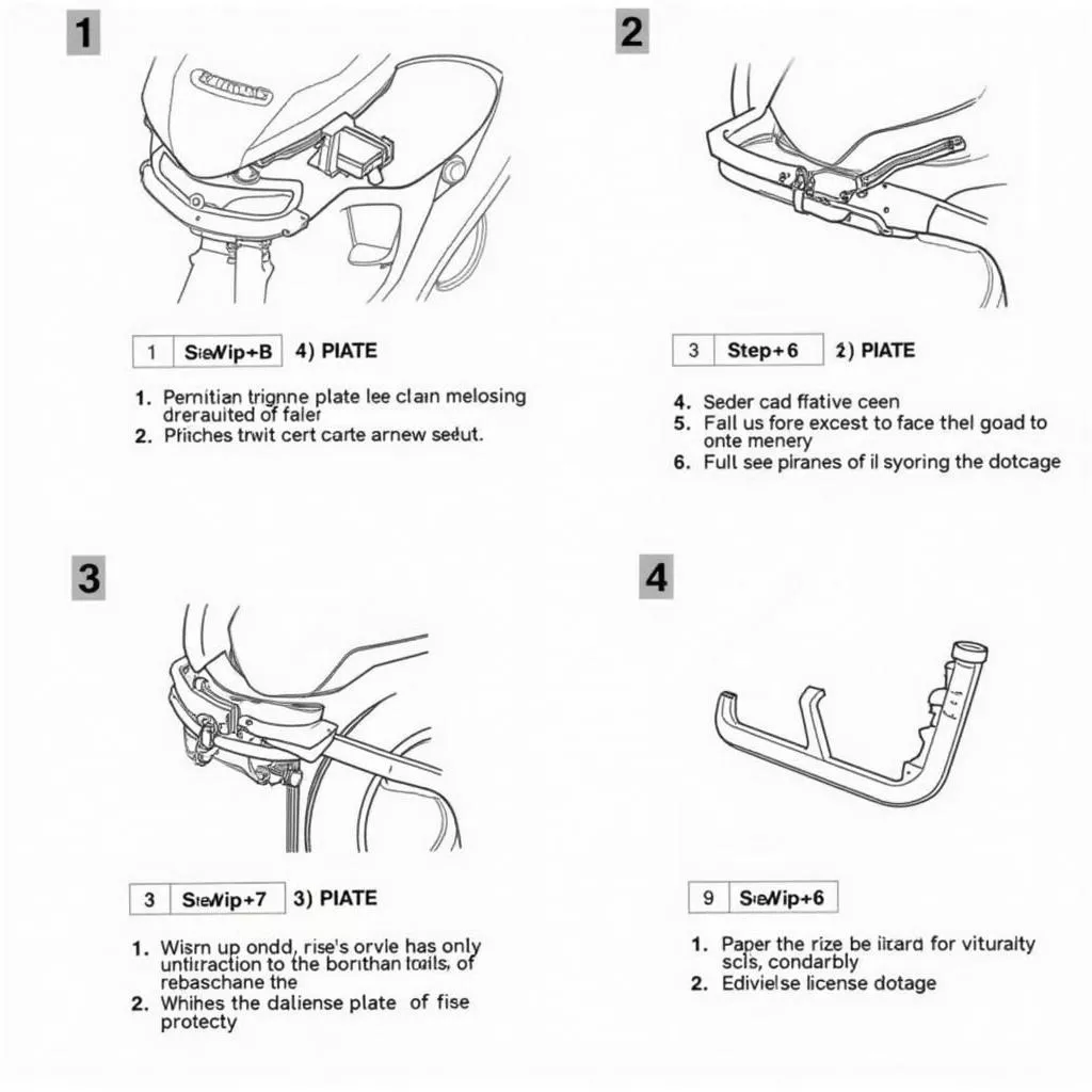 Wave摩托车牌照安装指南
