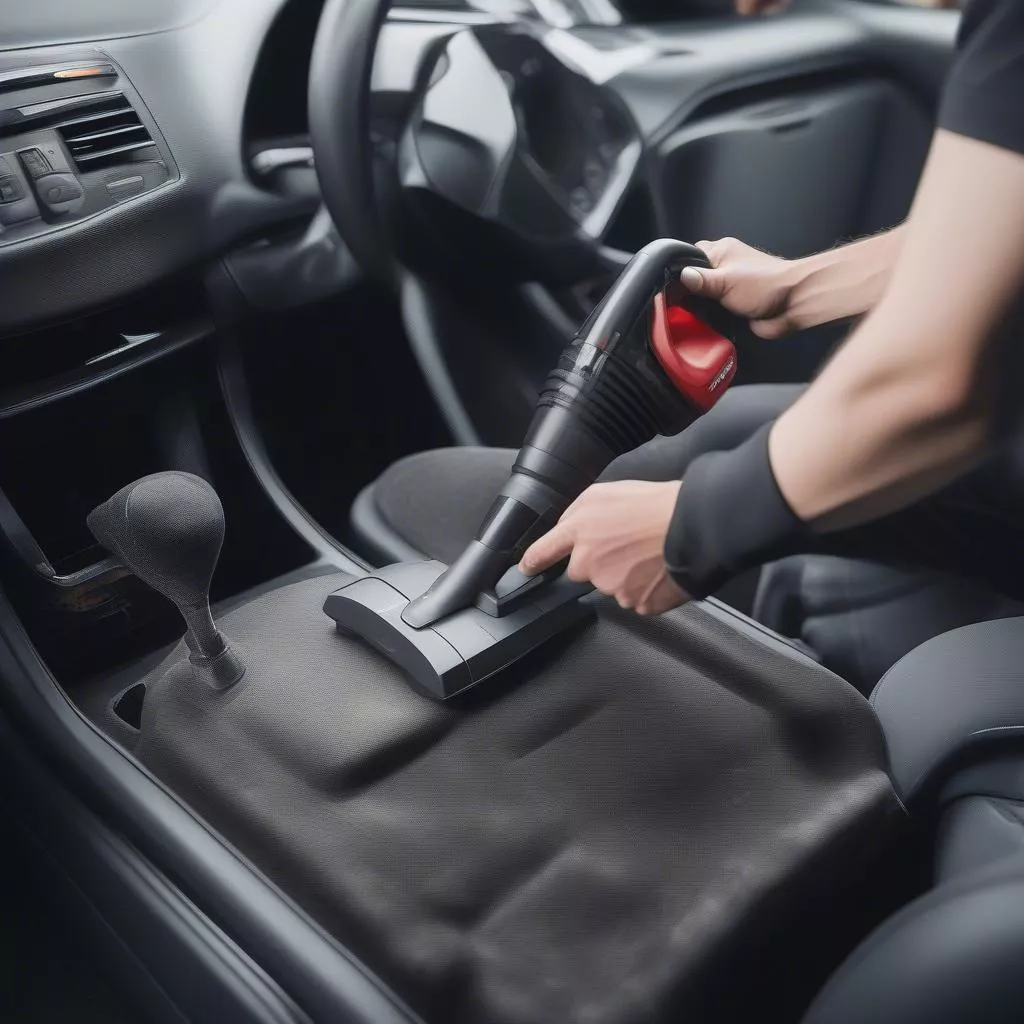Hút bụi nội thất xe