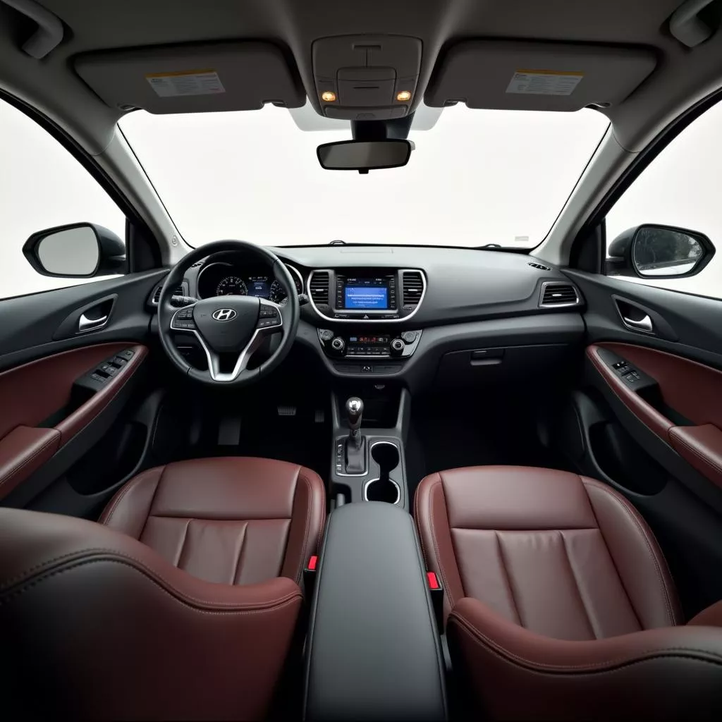 Hyundai Tucson nội thất tiện nghi