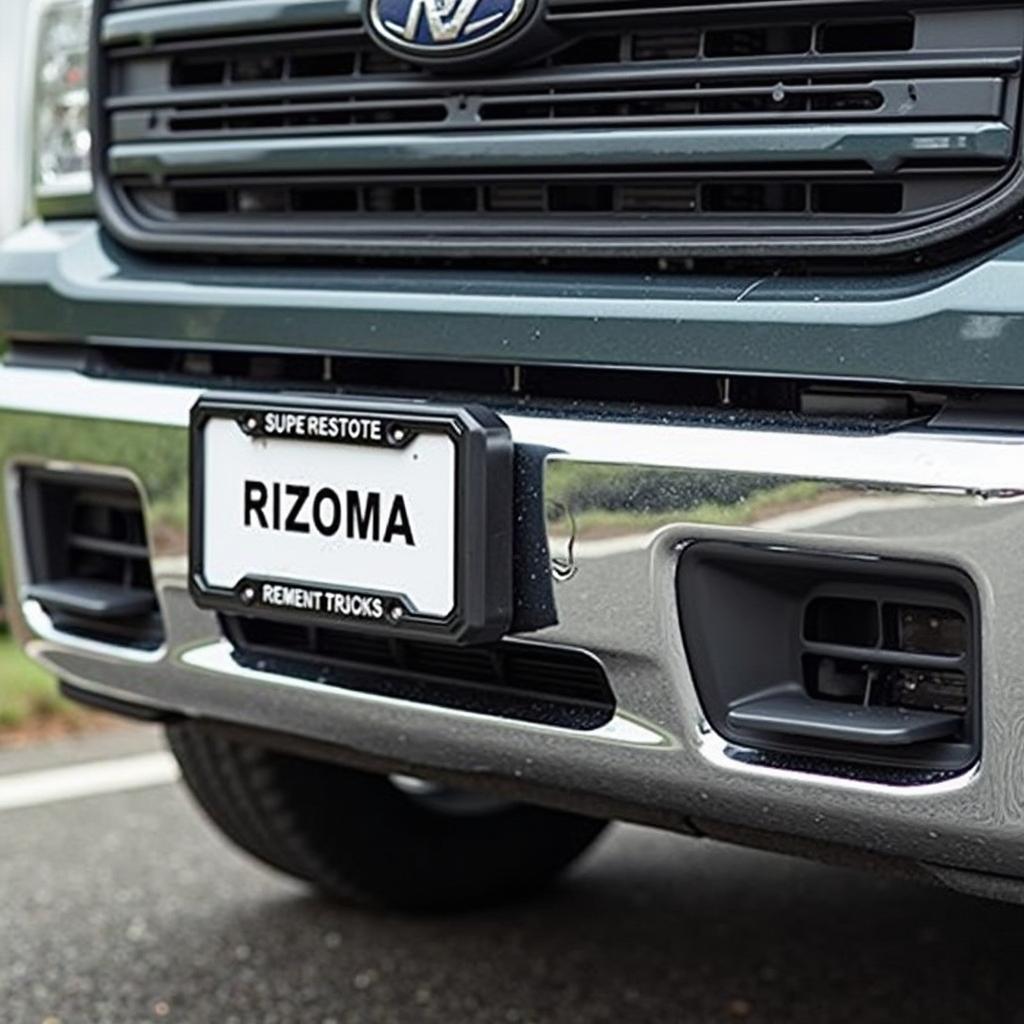 Rizoma license plate holder for light trucks: Simple and elegant design