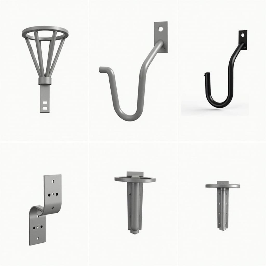 Wall-mounted bike rack in Ho Chi Minh City