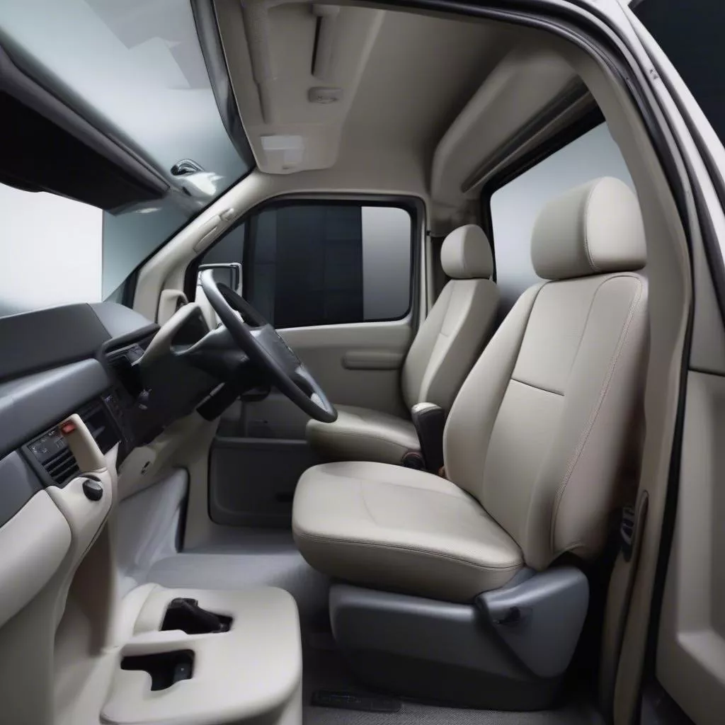 Nội thất xe tải Isuzu canter 8.2 tấn