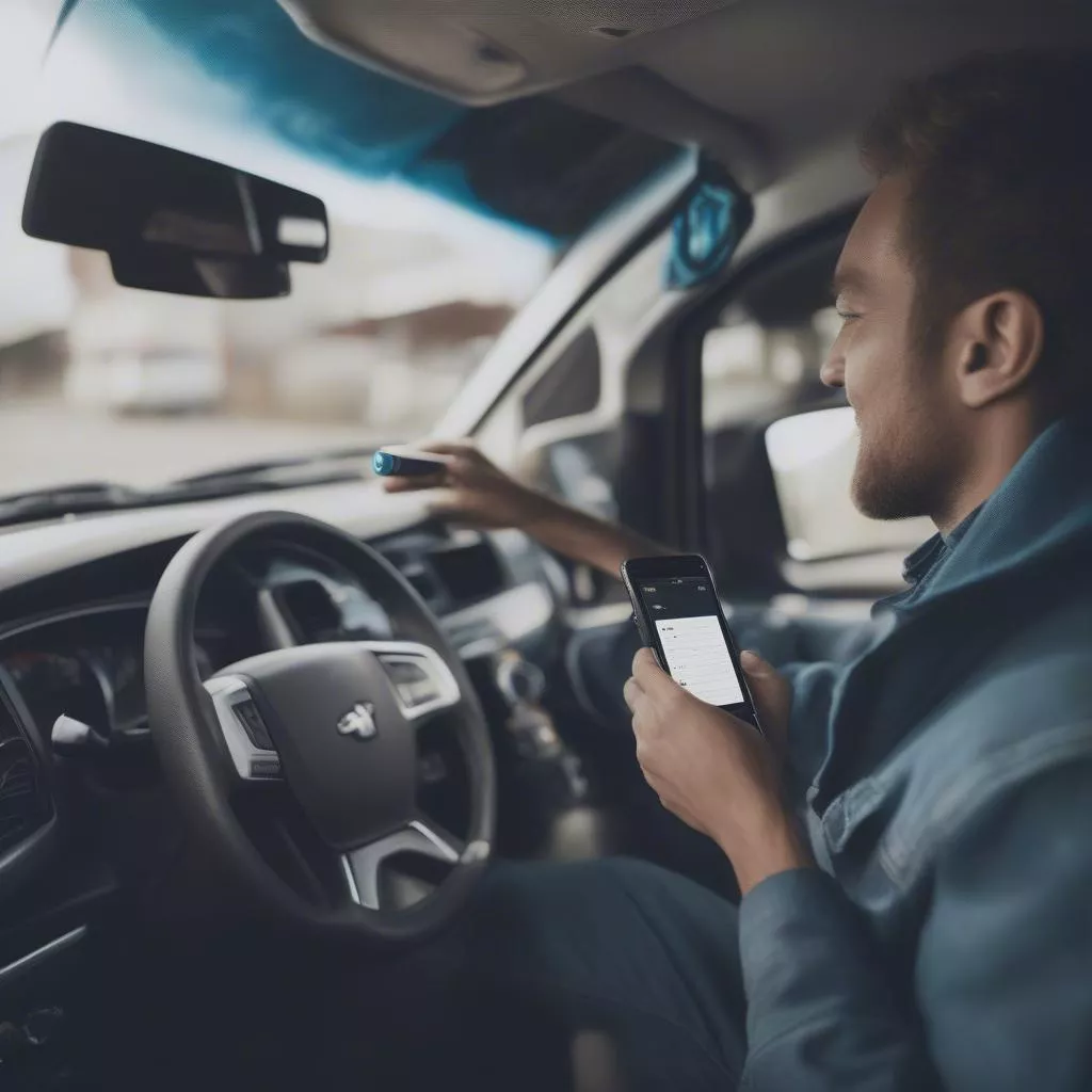 Kết nối Bluetooth với xe tải