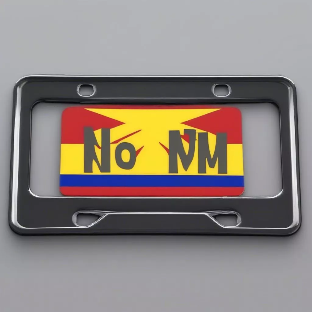 Kennzeichenhalter mit vietnamesischer Flagge: Ausdruck von Nationalstolz