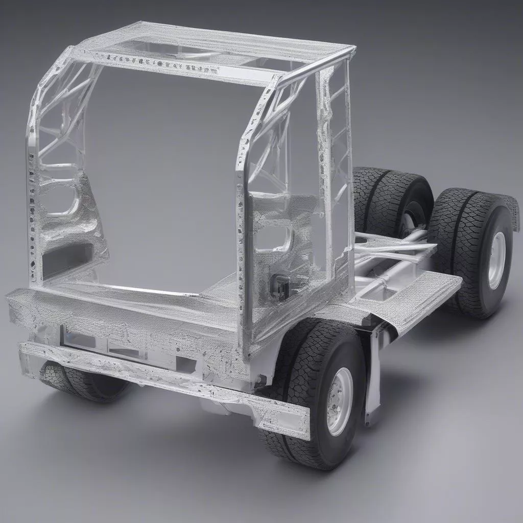 Aluminum alloy truck chassis