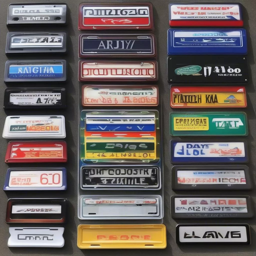 High-quality plastic license plate frame