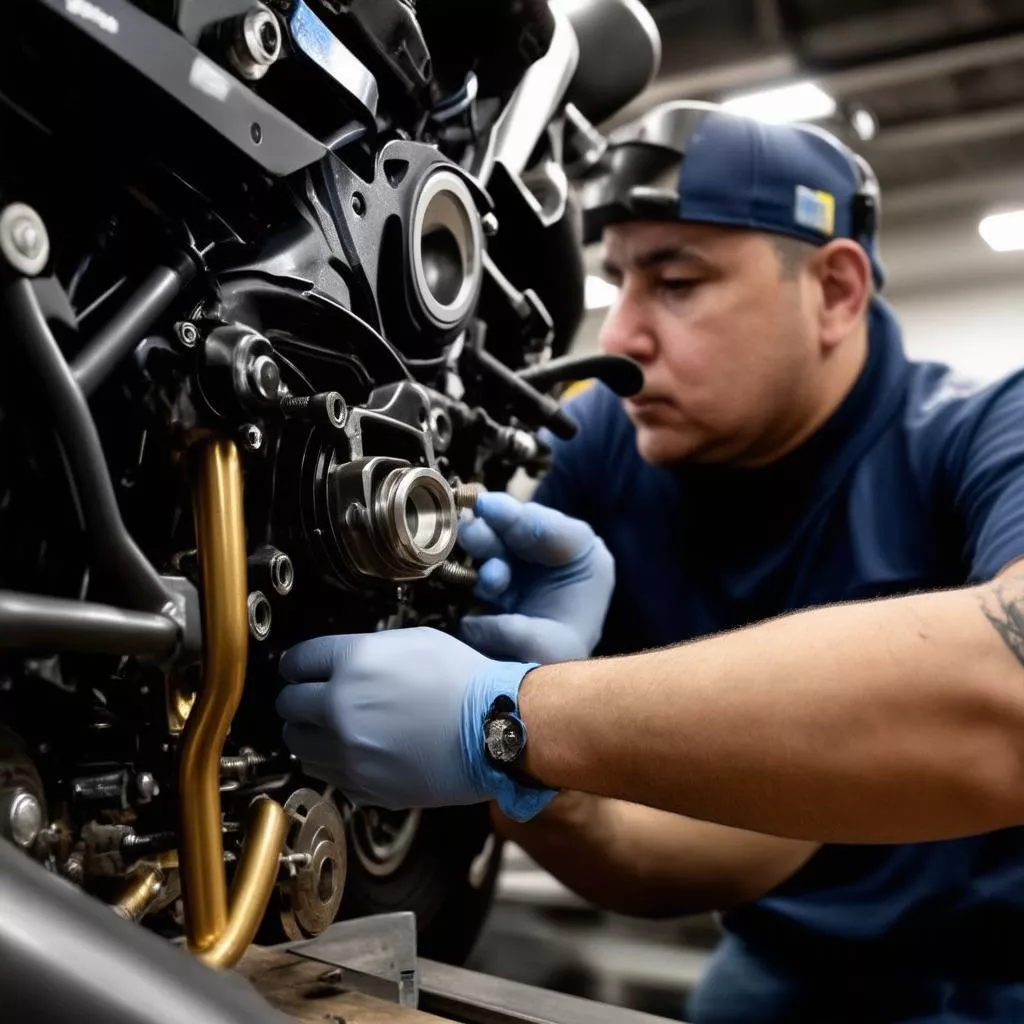 Kiểm tra chất lượng phụ tùng xe máy