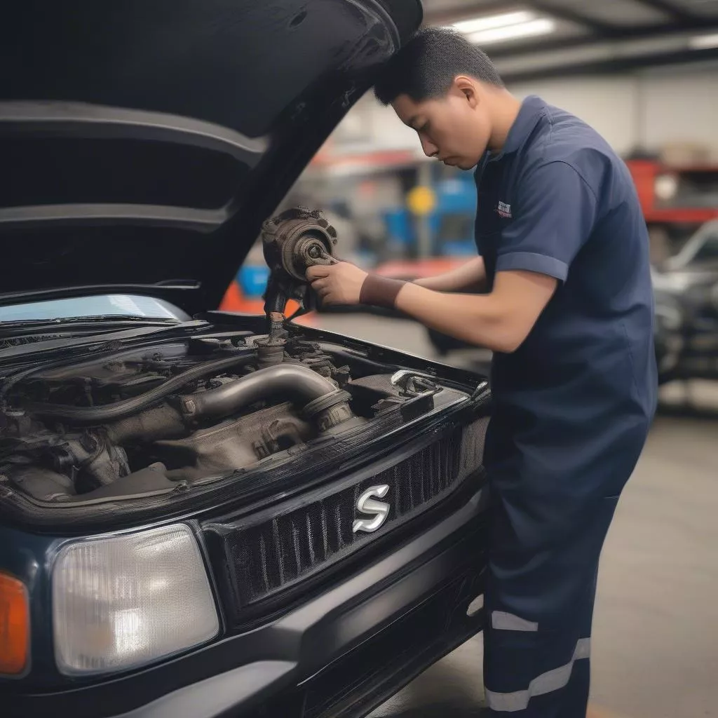 Kiểm tra động cơ xe tải Suzuki 900kg cũ: Xác định tình trạng hoạt động