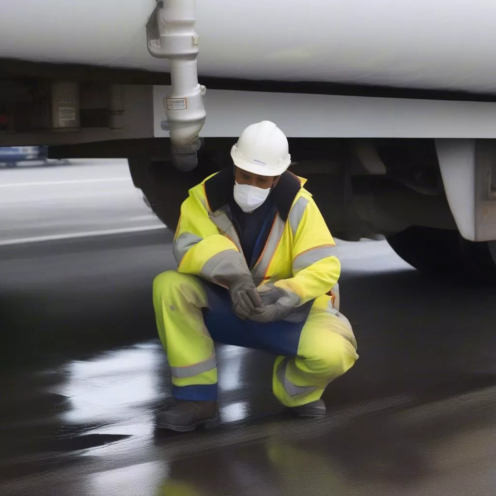 Quan sát dưới gầm ô tô chở xăng: Những điều bạn cần biết