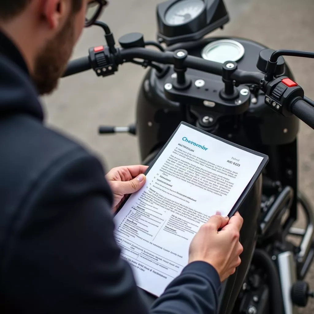 Kiểm tra giấy tờ xe máy