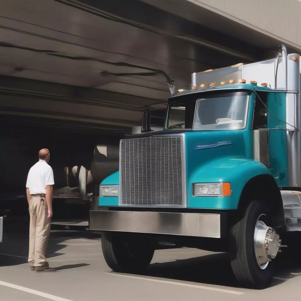 Kiểm tra khí thải xe tải