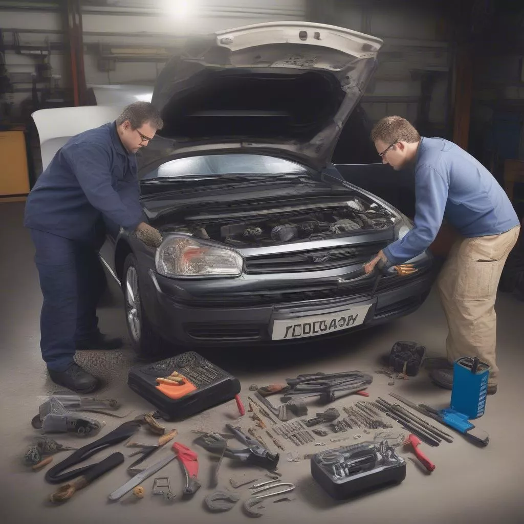Laotian Car Inspection