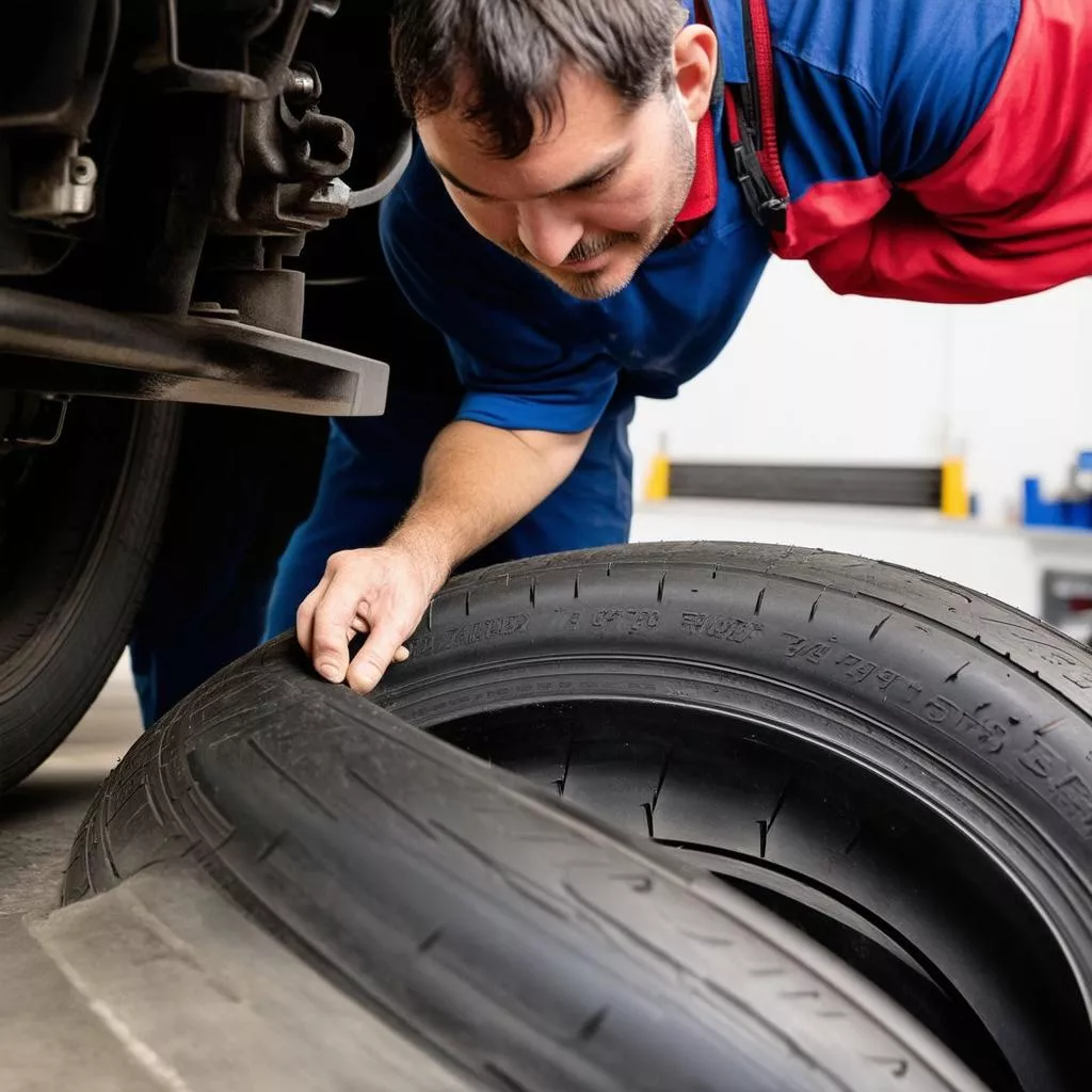 Controllo di pneumatici usati