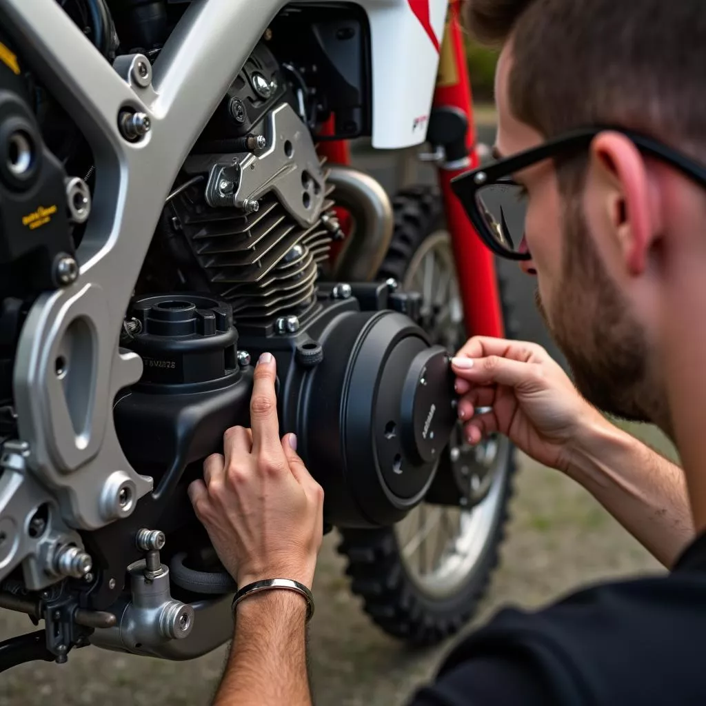 Inspecting a Used 2-Stroke Dirt Bike