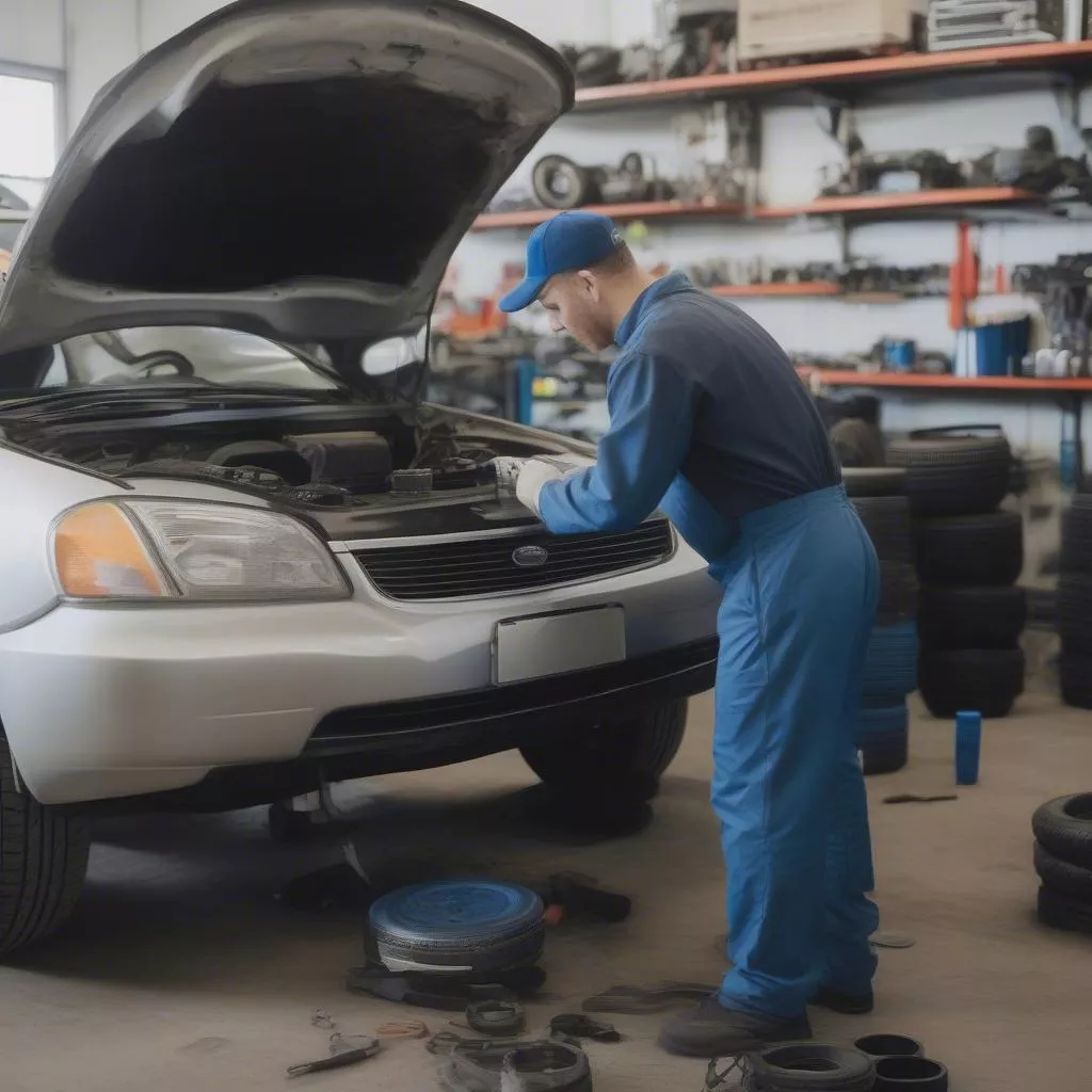 Inspecting a used car