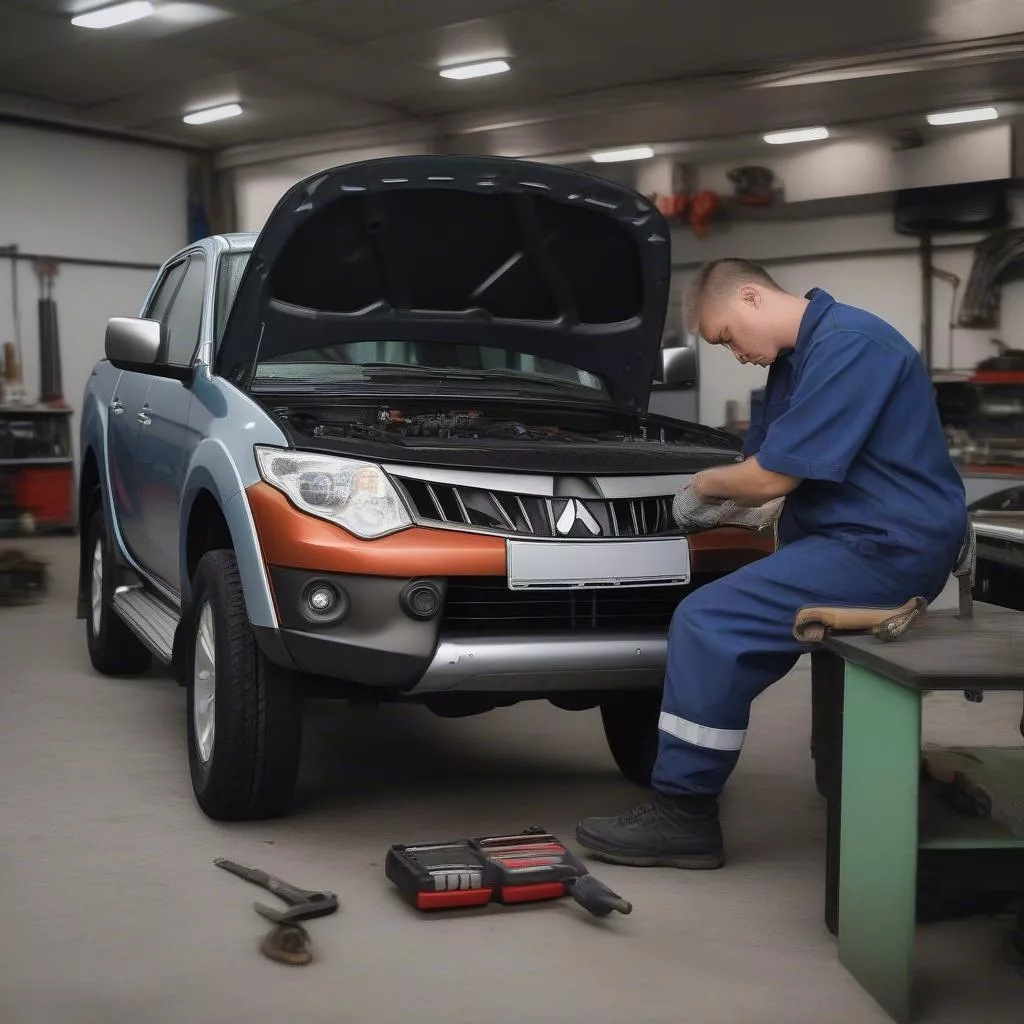 Kiểm tra xe Mitsubishi Triton cũ