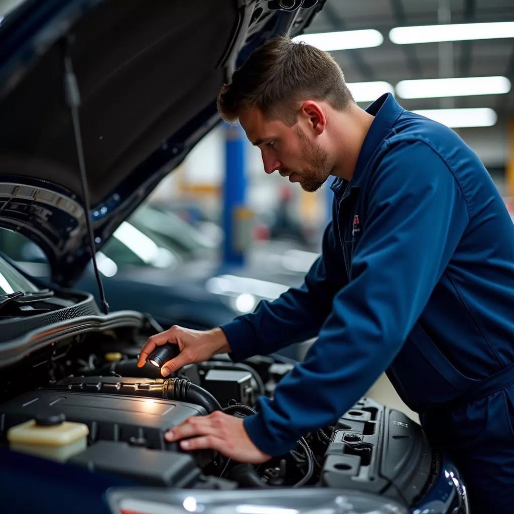 Inspecting a used car