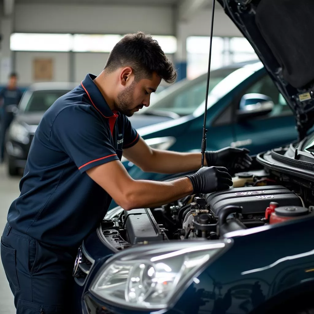 Thorough inspection of a used car