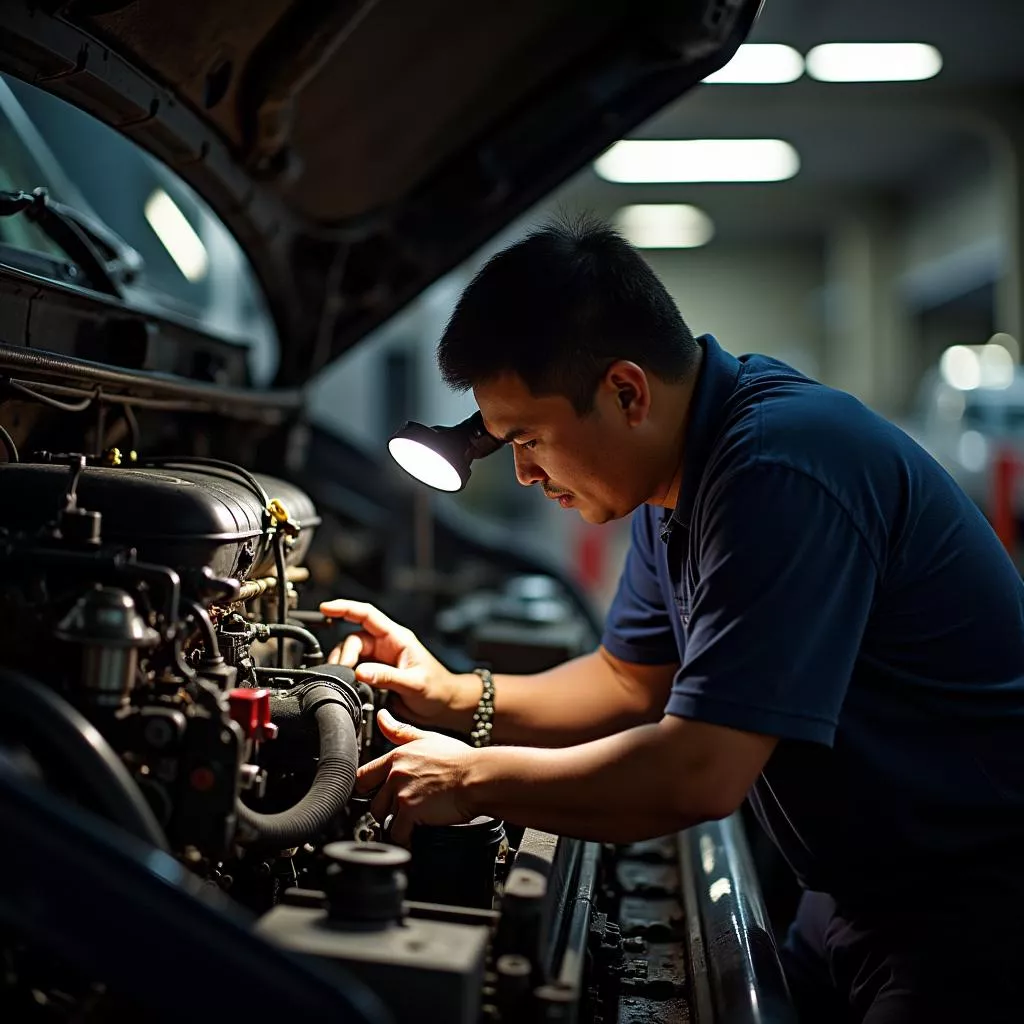 पश्चिमी उच्चभूमि के कार बाजार में ट्रक की जाँच