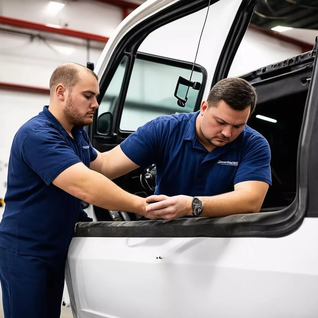 Kiểm tra xe tải cũ