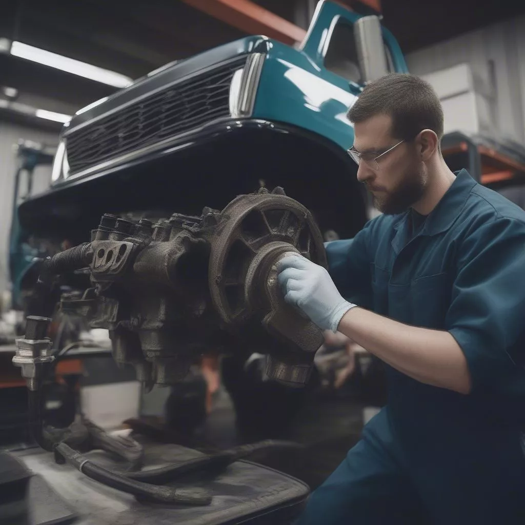 Kiểm tra xe tải cũ