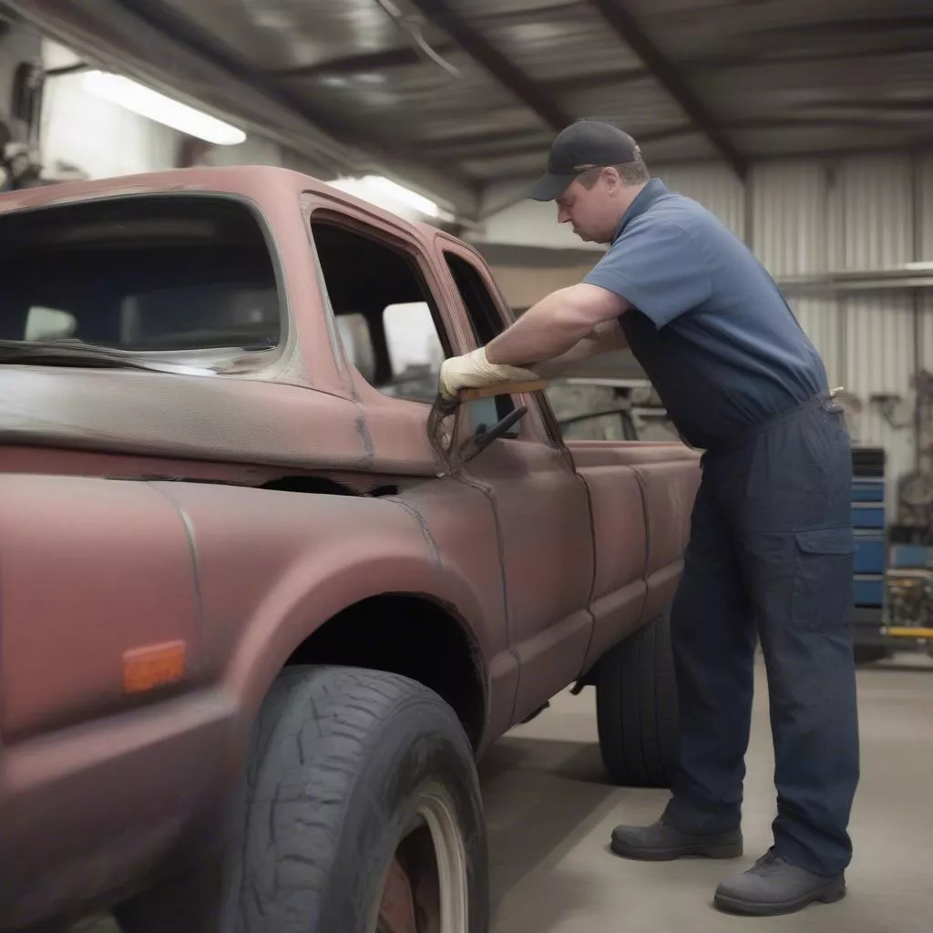 Kiểm tra xe tải cũ