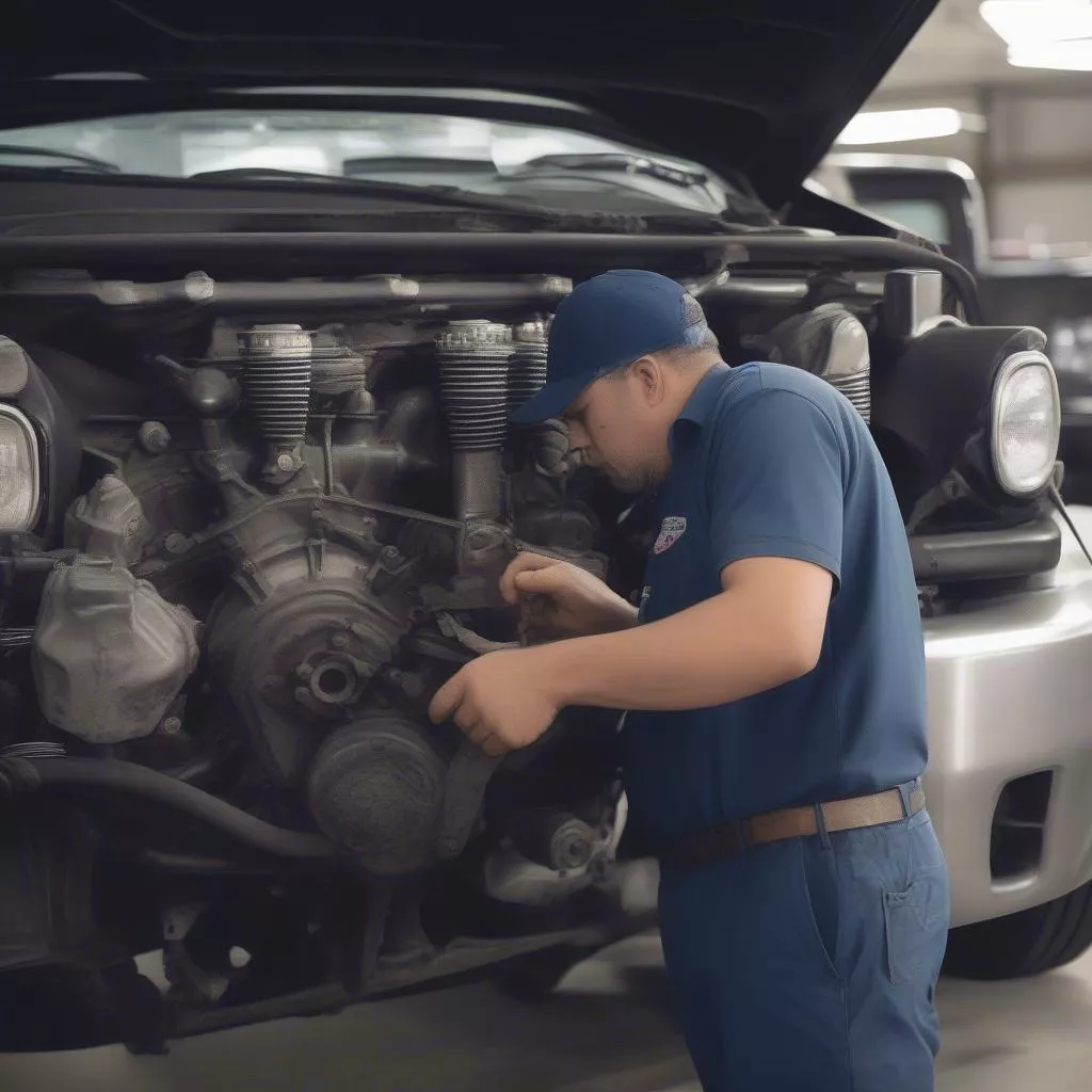 Kiểm tra xe tải cũ