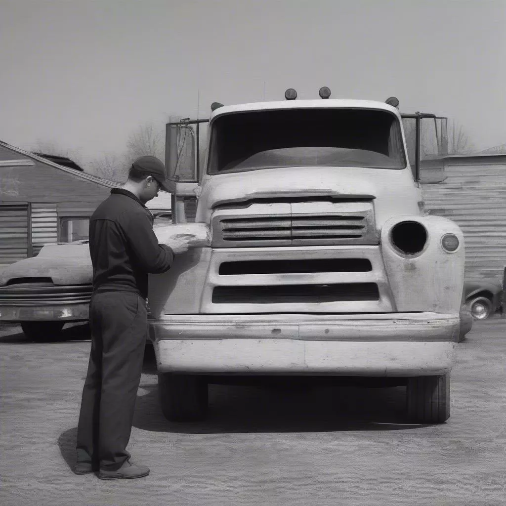 Used truck inspection