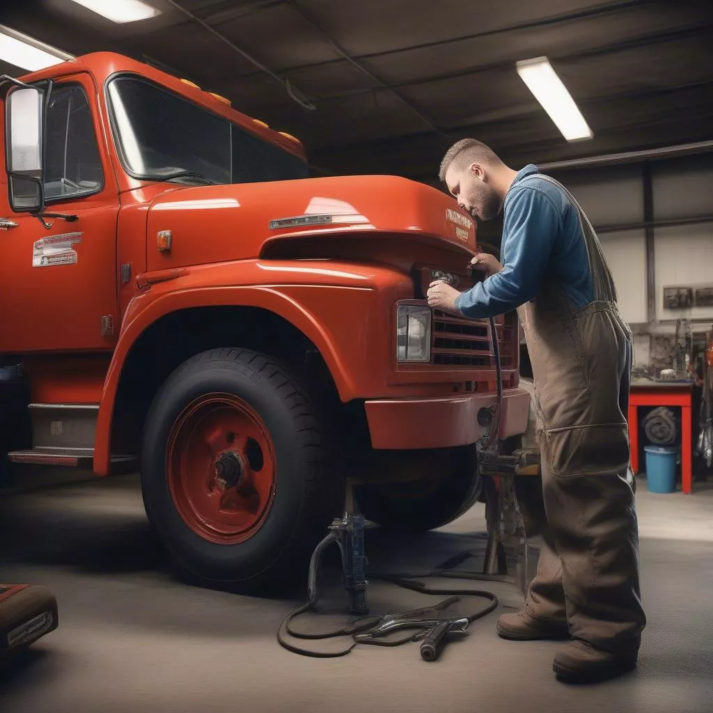 Kiểm Tra Xe Tải Gara