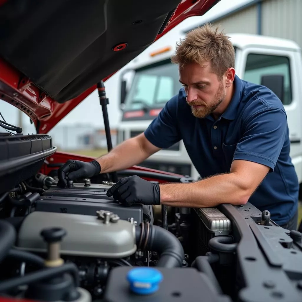 Inspeção de camião Suzuki