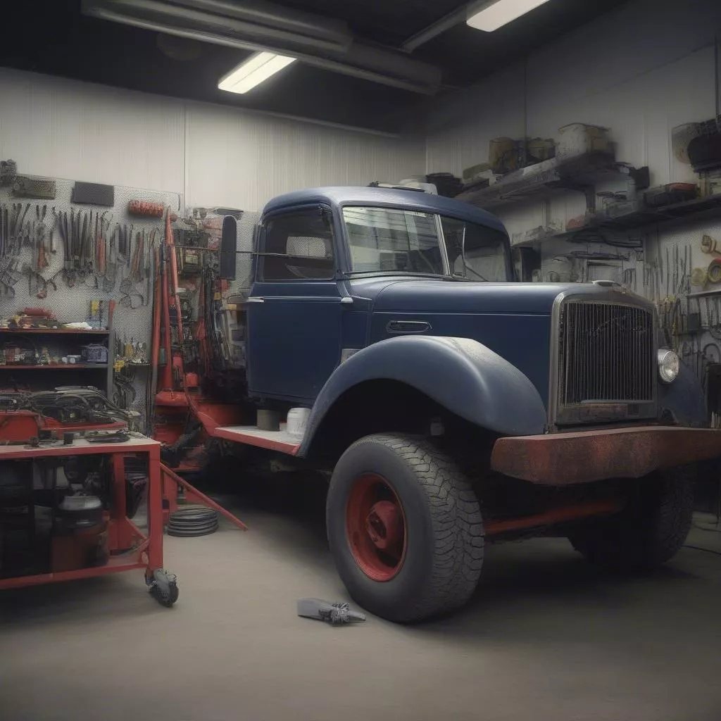 kiem-tra-xe-tai-tai-gara