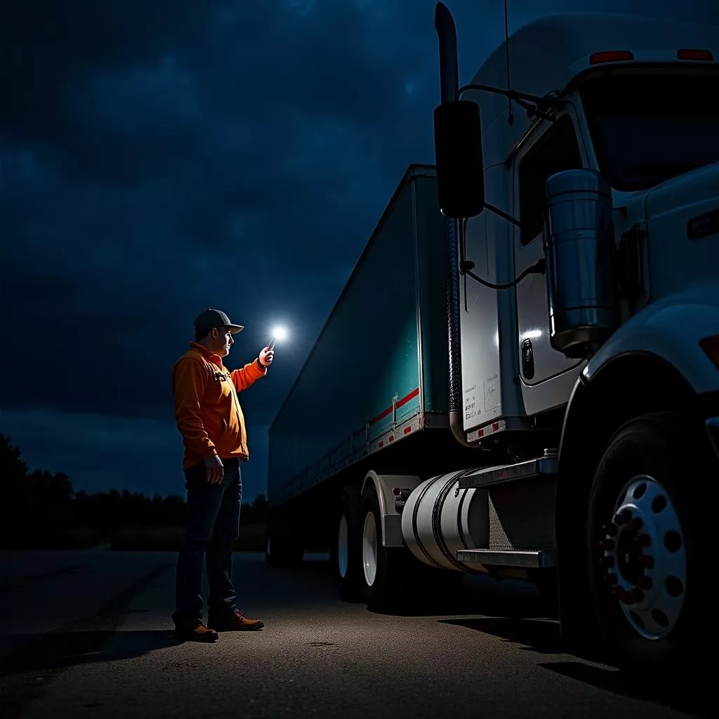 Truck inspection before departure