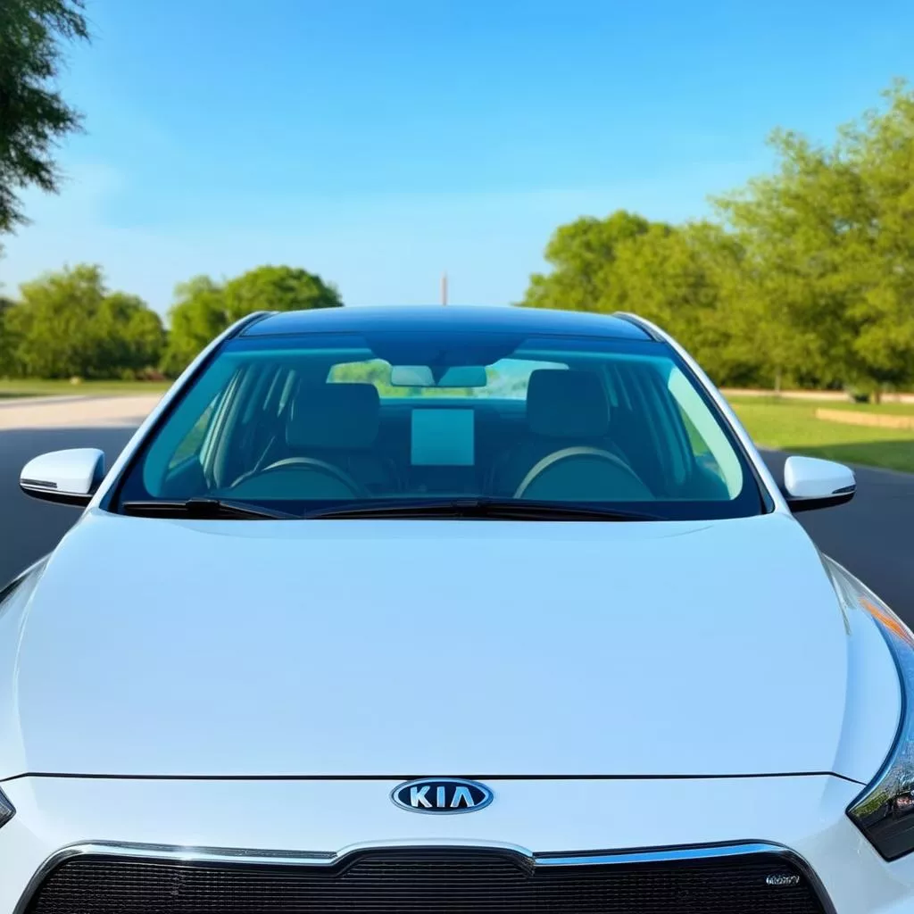 Clean car windshield