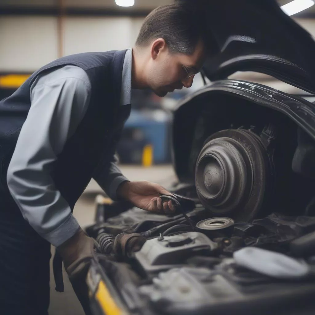 Inspeção de peças auto usadas