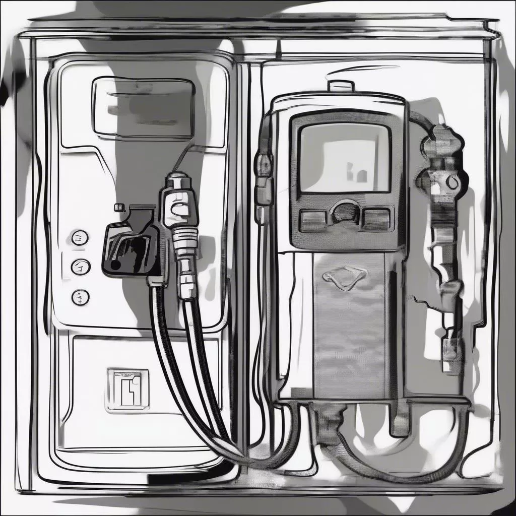 Ký hiệu đèn báo nhiên liệu