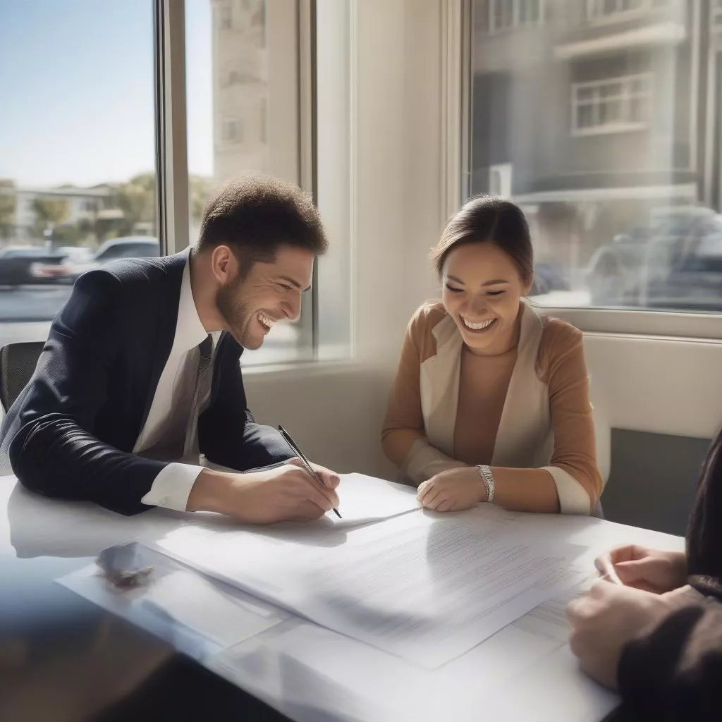 Ký hợp đồng mua bán xe ô tô