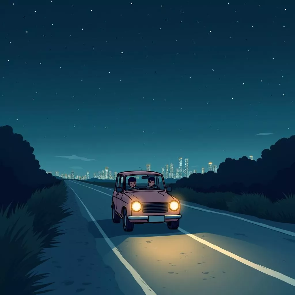 Condução noturna segura