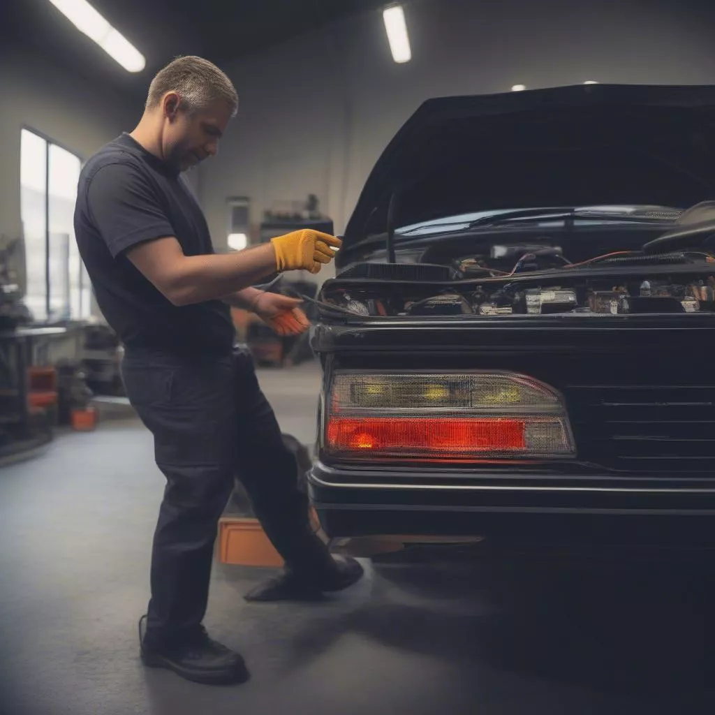 Lắp đặt bóng xi nhan LED ô tô