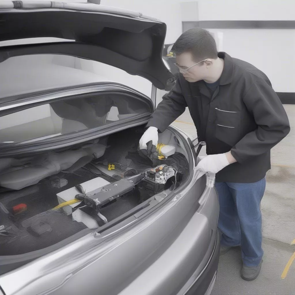 Car door soft-close system installation