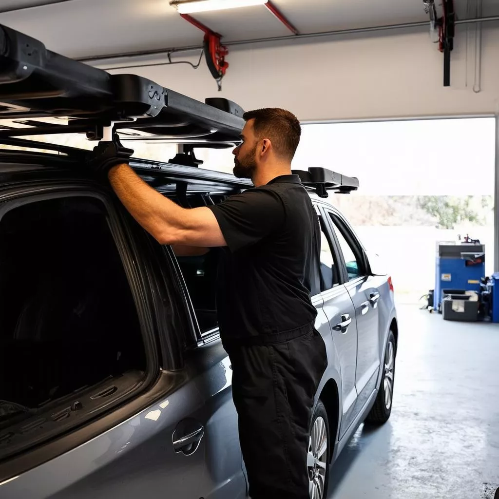 lắp đặt đồ chơi ngoại thất ô tô